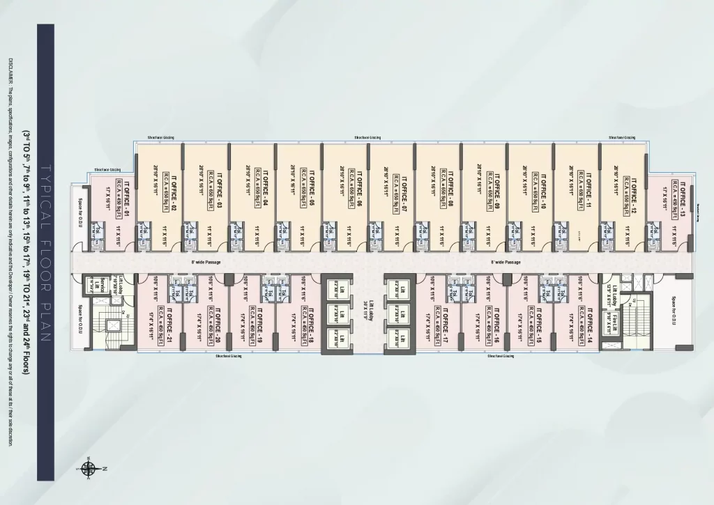 Raheja Prime ONE - Floor and Unit plan 2