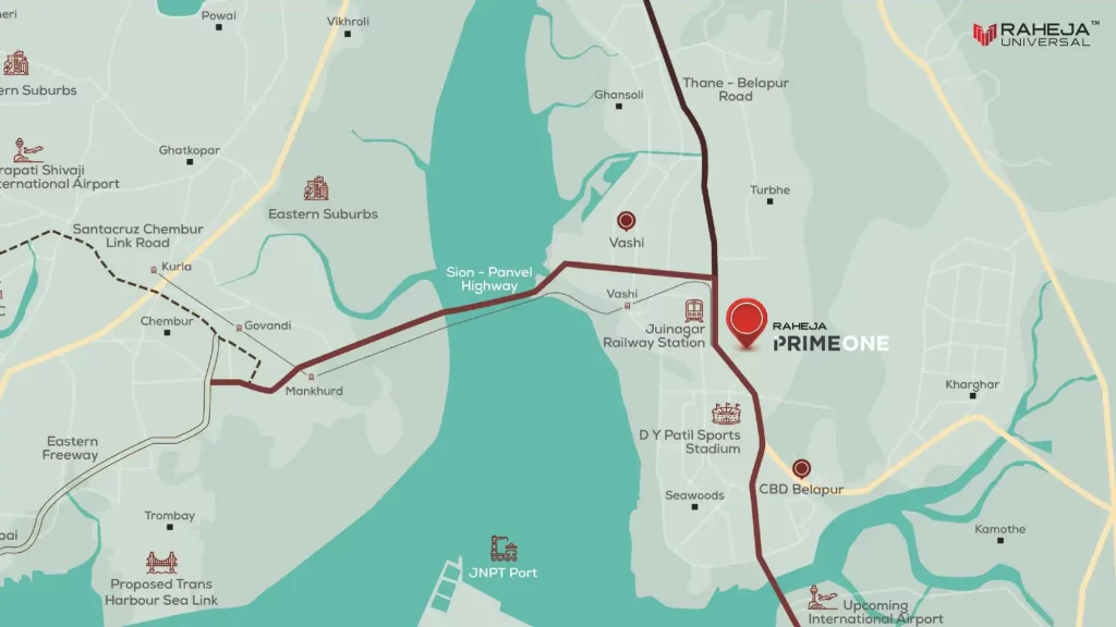 Raheja Prime ONE Maps